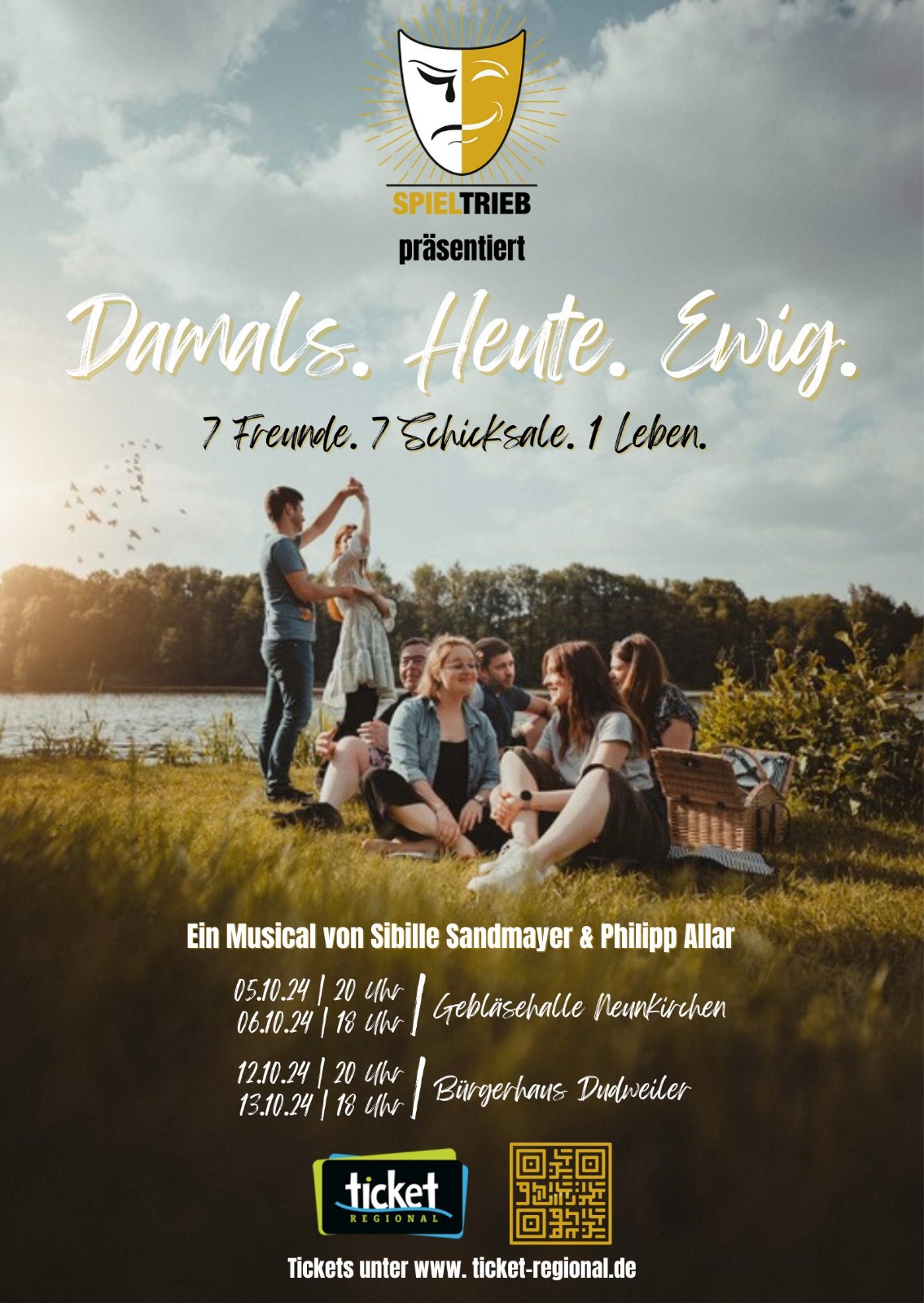 Plakat Damals. Heute. Ewig.